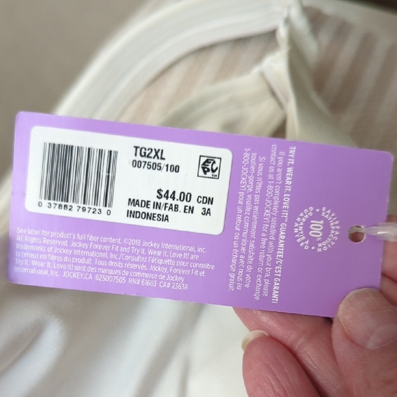 Jockey Classic White Bra - Picture 3 of 9